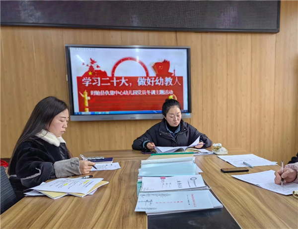 盱眙县仇集中心幼儿园党员开展党员冬训主题活动