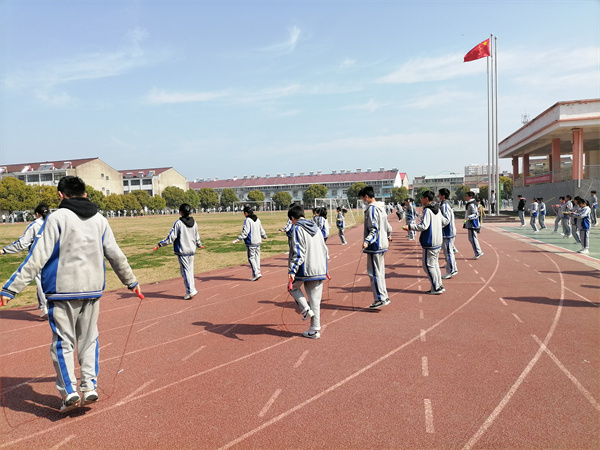 “我运动、我健康”——盱眙县马坝初级中学扎实推进大课间活动