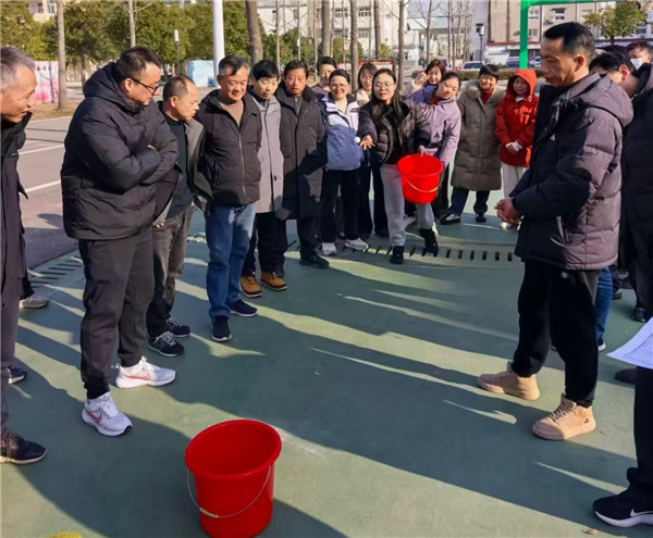 赛场显身手 元旦欢乐多——盱眙县马坝初中工会组织元旦系列庆祝活动