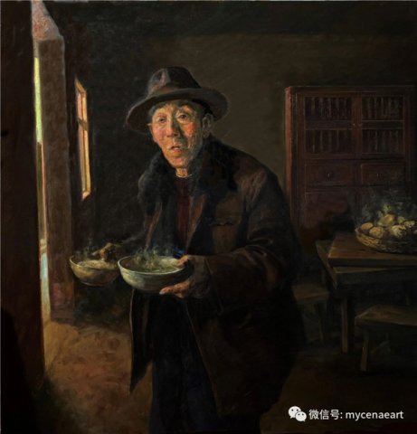 《民以食为天》：张利华教授油画作品欣赏