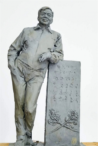 墓碑雕像私人定制丨田跃民雕塑作品欣赏(泥稿)