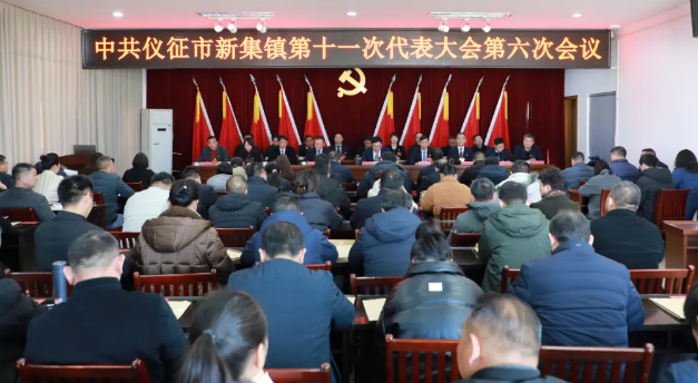 中共仪征市新集镇第十一次代表大会第六次会议胜利召开