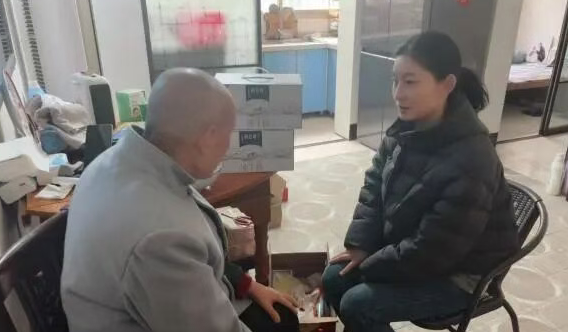 仪征残联：城北社区代理儿女开展新春送温暖活动