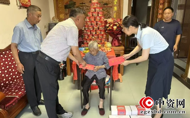 仪征市新集镇：营造敬老氛围 情暖百岁寿星